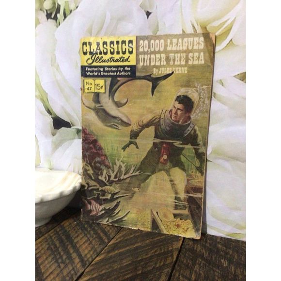 May 1949 Classics Illustrated Comic Book “20,000 League’s Under The Sea” - Picture 2 of 16